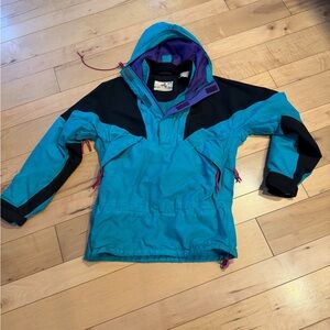 Eastern Mountain Sports Teal and Black Pullover